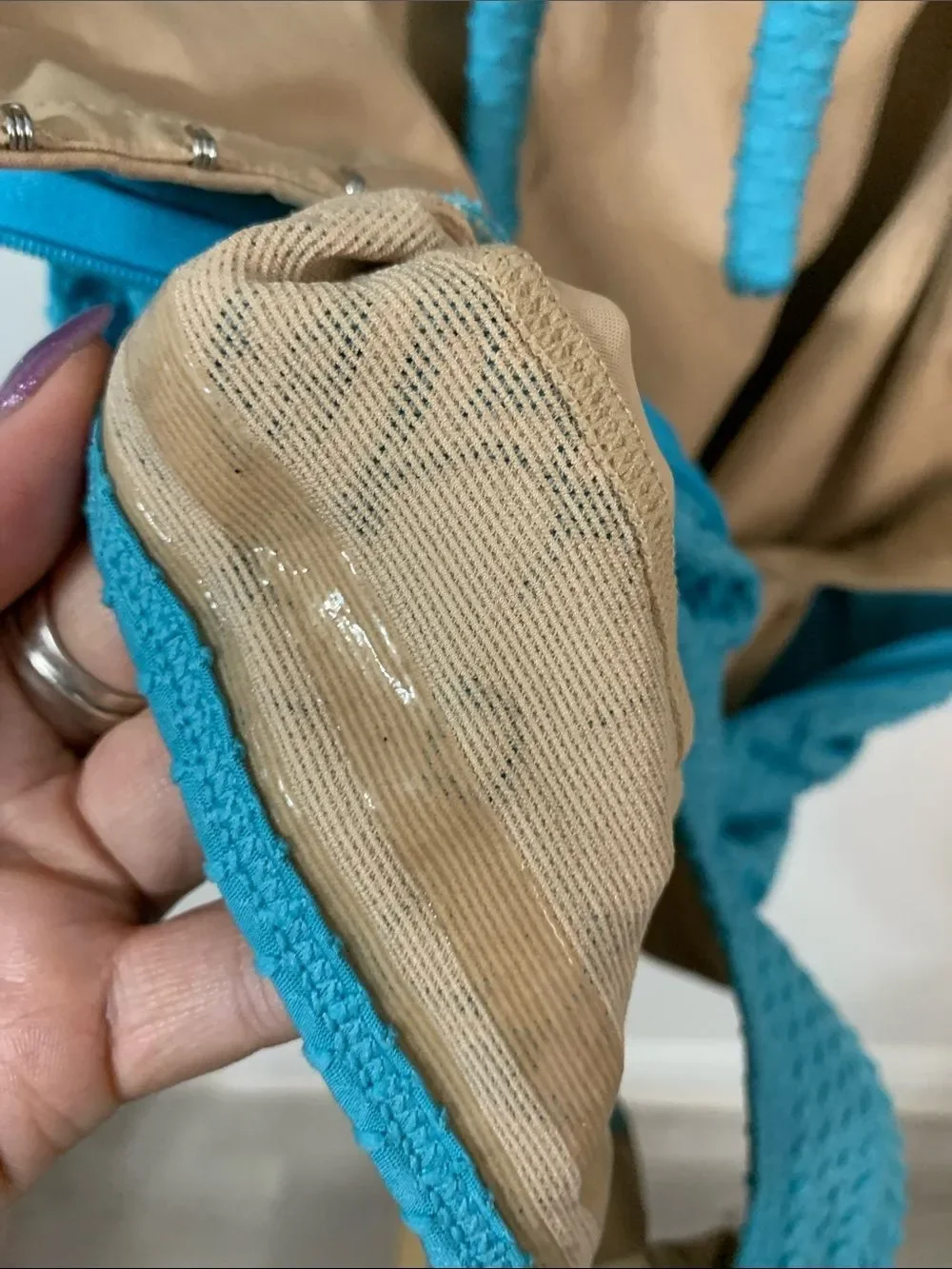 N/A teal textured